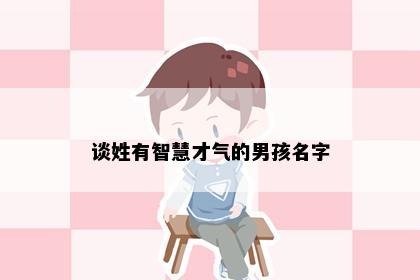 谈姓有智慧才气的男孩名字