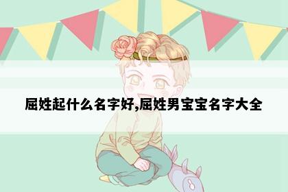 屈姓起什么名字好,屈姓男宝宝名字大全