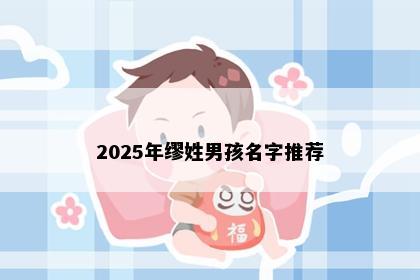 2025年缪姓男孩名字推荐