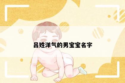 吕姓洋气的男宝宝名字