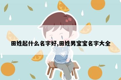 田姓起什么名字好,田姓男宝宝名字大全