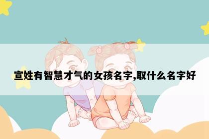 宣姓有智慧才气的女孩名字,取什么名字好