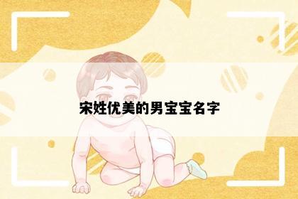 宋姓优美的男宝宝名字