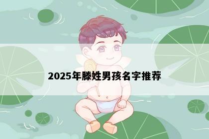 2025年滕姓男孩名字推荐