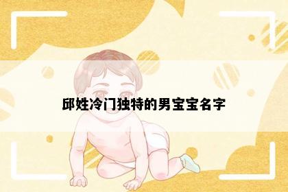 邱姓冷门独特的男宝宝名字