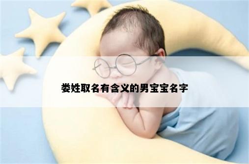 娄姓取名有含义的男宝宝名字