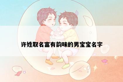 许姓取名富有韵味的男宝宝名字