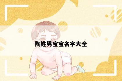 陶姓男宝宝名字大全