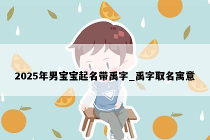 2025年男宝宝起名带禹字_禹字取名寓意