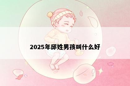 2025年邱姓男孩叫什么好