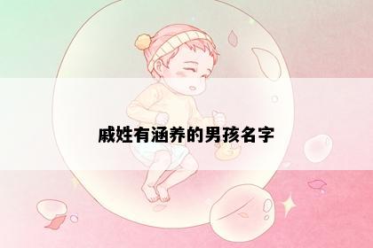 戚姓有涵养的男孩名字