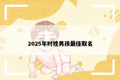 2025年时姓男孩最佳取名