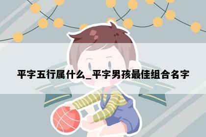 平字五行属什么_平字男孩最佳组合名字