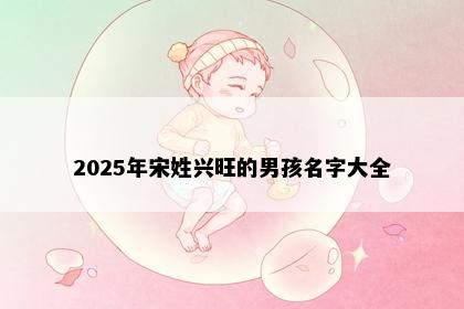 2025年宋姓兴旺的男孩名字大全