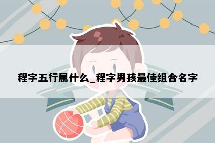 程字五行属什么_程字男孩最佳组合名字