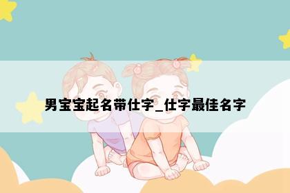 男宝宝起名带仕字_仕字最佳名字