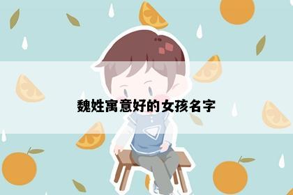 魏姓寓意好的女孩名字