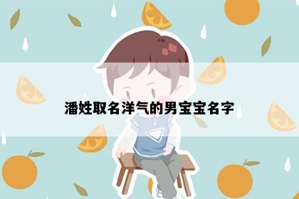 潘姓取名洋气的男宝宝名字