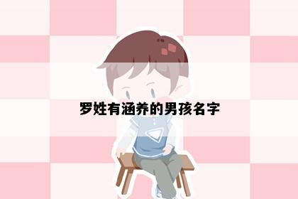 罗姓有涵养的男孩名字