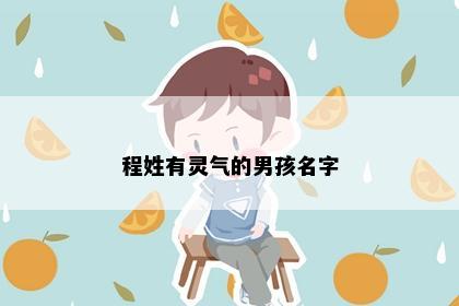 程姓有灵气的男孩名字