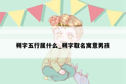 朔字五行属什么_朔字取名寓意男孩