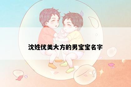 沈姓优美大方的男宝宝名字
