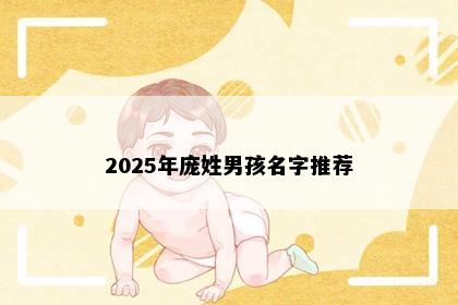 2025年庞姓男孩名字推荐