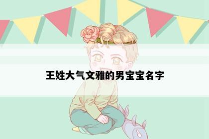 王姓大气文雅的男宝宝名字