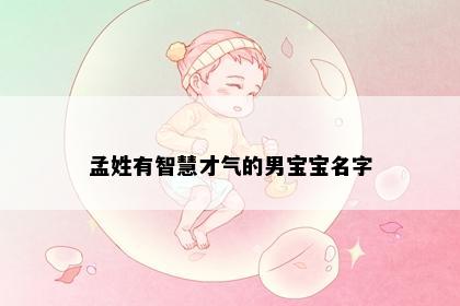 孟姓有智慧才气的男宝宝名字