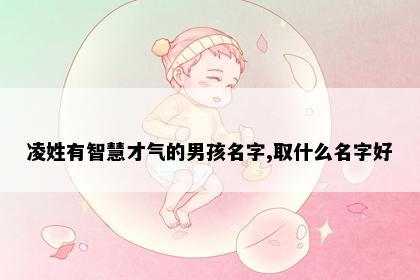 凌姓有智慧才气的男孩名字,取什么名字好