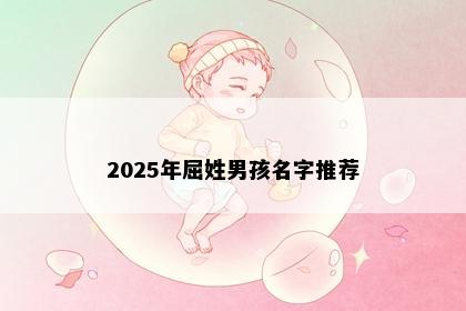2025年屈姓男孩名字推荐